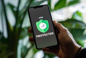 VPN cyber security on smartphone