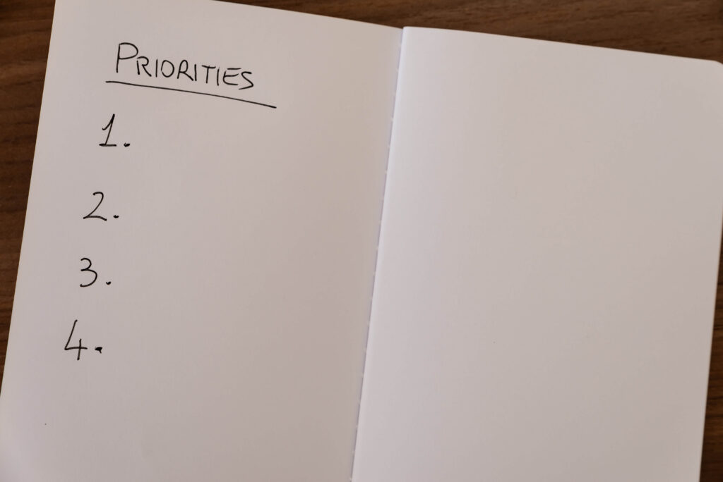 Priorities 1 2 3 4 listed on a blank notebook

Review the scope of your digital supply chain programme and set priorities. Carry out a cost-benefit analysis for each project and evaluate their ease of implementation.
