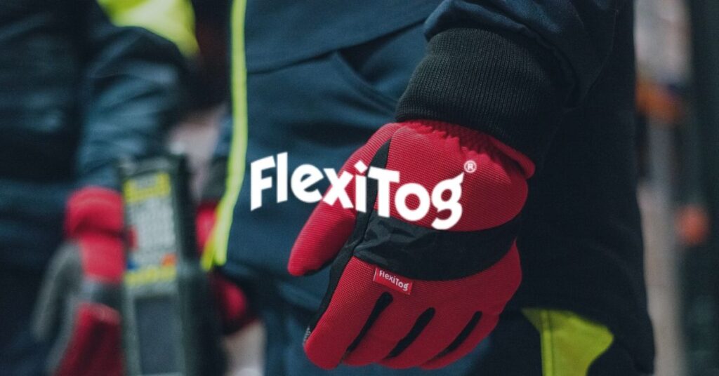 Flexitog logo over background image