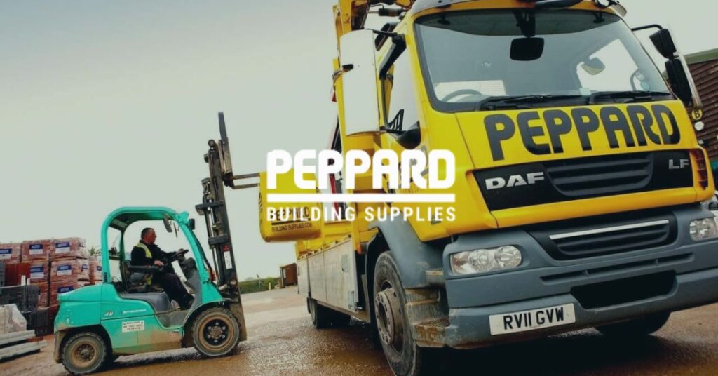 Peppard logo over background image