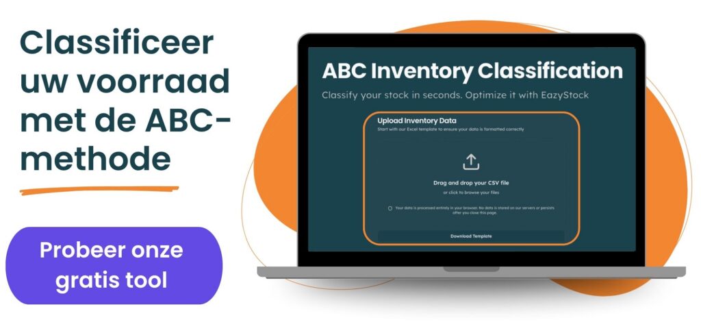 Een gratis, browsergebaseerde ABC-classificatietool van EazyStock