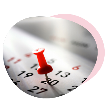 Bild på en kalender för effektiv leverantörshantering.