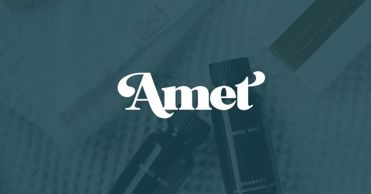 Amet & partners logo ovanpå en grönbakgrund