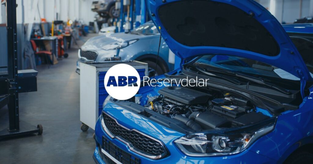 Bilverkstad med ABRs logo