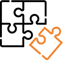 Collaboration seamless integration icon