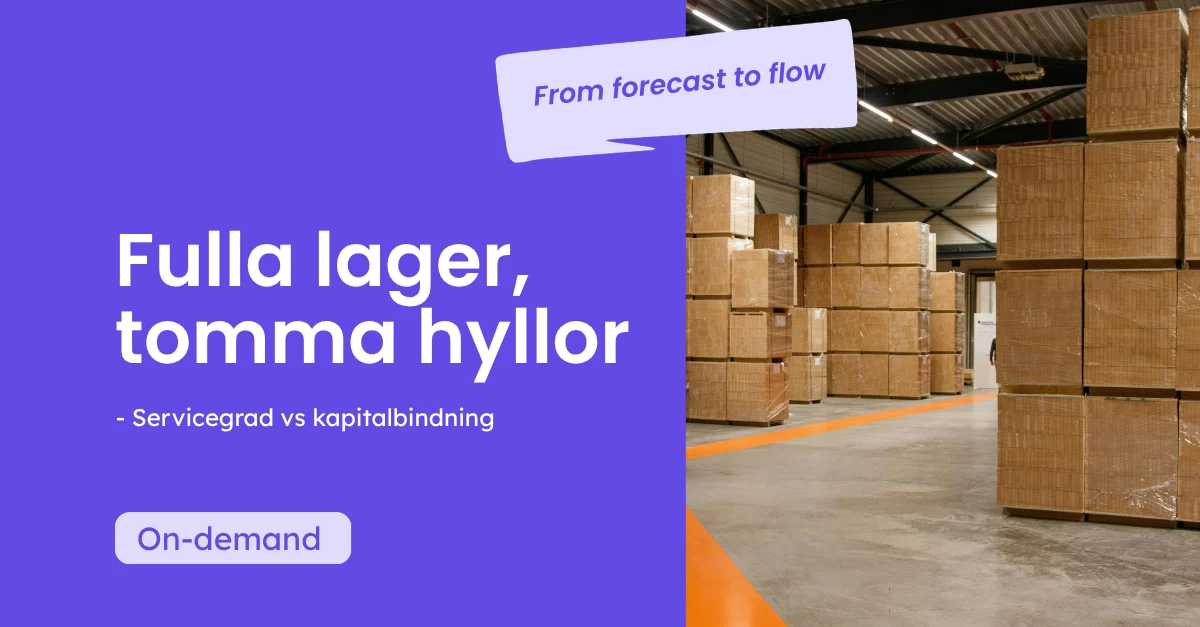 Fulla lager tomma hyllor on-demand webinar