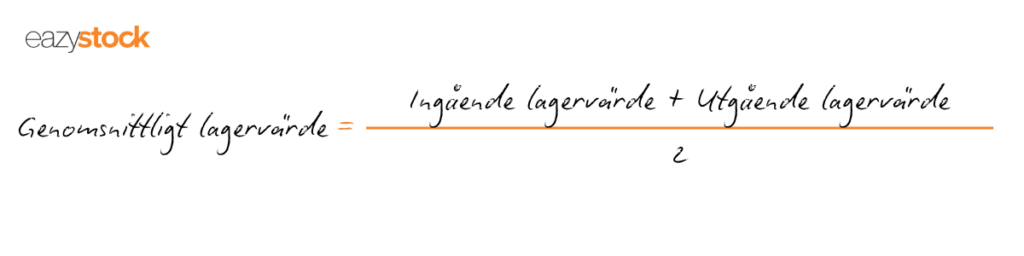 Formel lageromsättningshastighet och genomsnittligt lagervärde