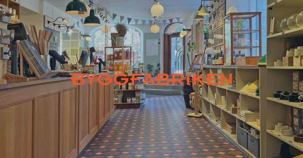 Byggfabriken butik och logo