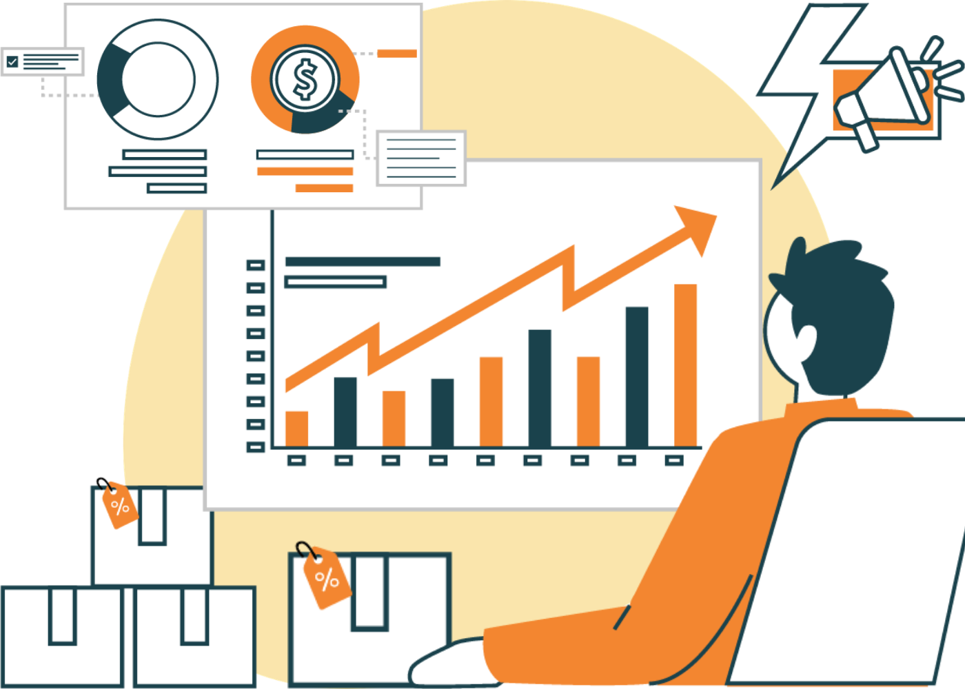 Sales and promotions demand forecasting benefits illustration